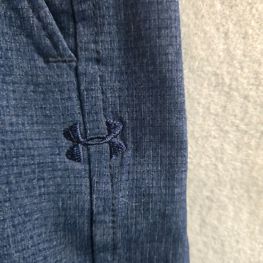 Under Armour HeatGear Mens Golf‎ Shorts Navy Blue Heather Loose Fit Size 30